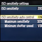 Auto ISO on Nikon
