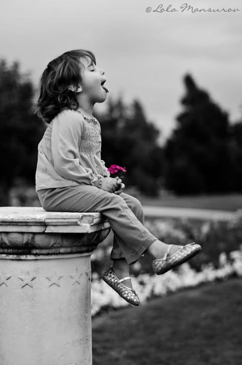 Malika Catching Rain Malika Catching Rain