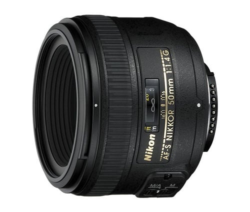 Nikon 50mm f/1.4G AF-S lens - this lens has a maximum aperture of f/1.4