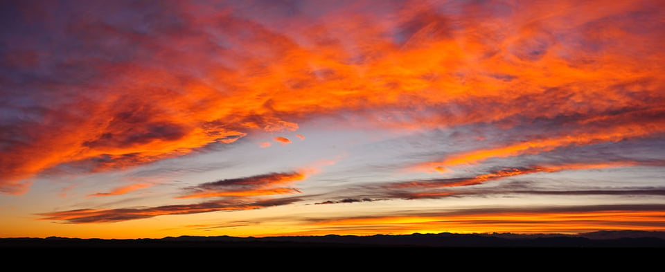 Sunset panorama, captured with Nikon D700 & Nikon 50mm f/1.4D lens