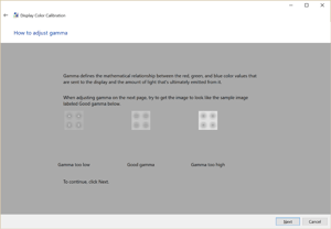 Microsoft Display Color Calibration