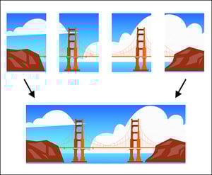 Panorama photo illustration