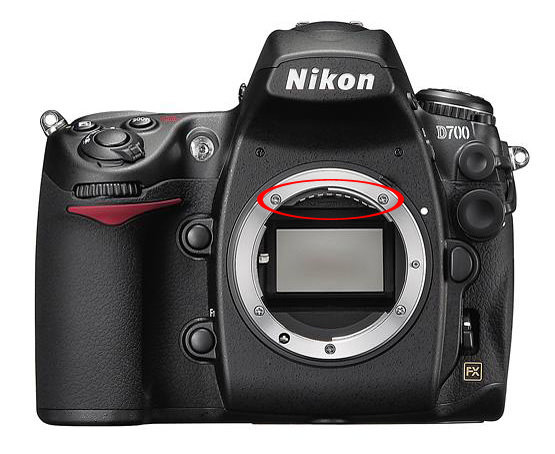 Nikon D700 Front Contacts