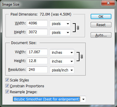 Photoshop Image Size