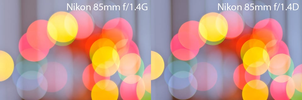 Nikon 85mm f/1.4G vs Nikon 85mm f/1.4D Bokeh