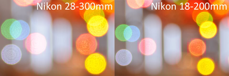 Nikon 28-300mm vs Nikon 18-200mm Bokeh Nikon 28-300mm vs Nikon 18-200mm Bokeh