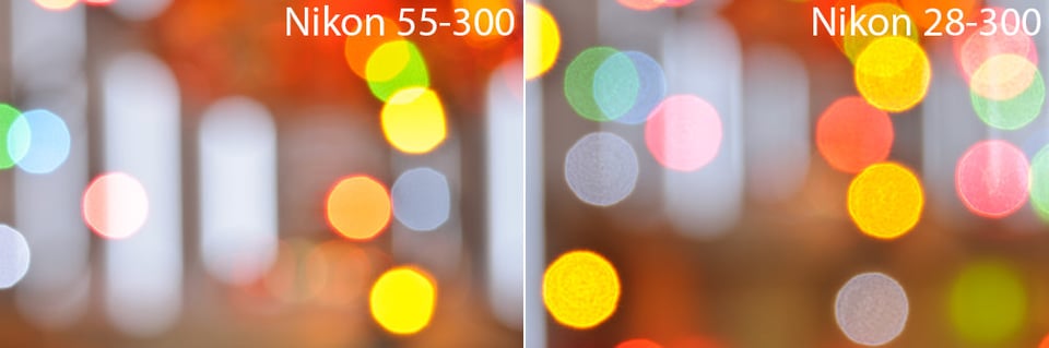 Nikon 55-300mm vs Nikon 28-300mm Bokeh Nikon 55-300mm vs Nikon 28-300mm Bokeh