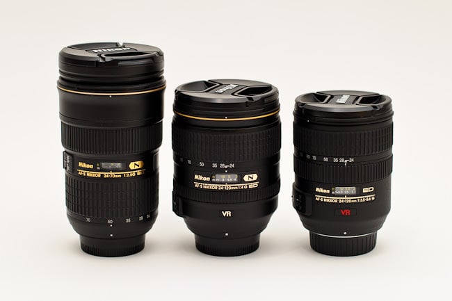 Nikon 24-70mm vs Nikon 24-120mm f/4 vs Nikon 24-120mm f/3.5-5.6