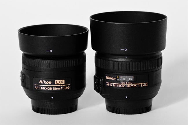 Nikon 35mm f 1.8G DX vs 50mm f 1.4G