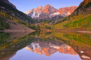 Sunrise at Maroon Bells