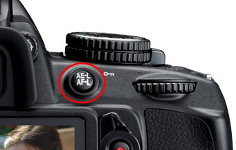 Nikon D3100 AE-L AF-L Button