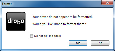 DroboPro - Format