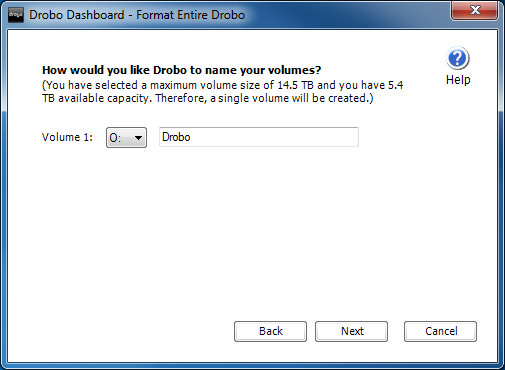 DroboPro - Volume