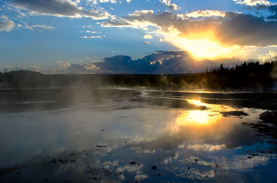 Yellowstone Sunset Yellowstone Sunset
