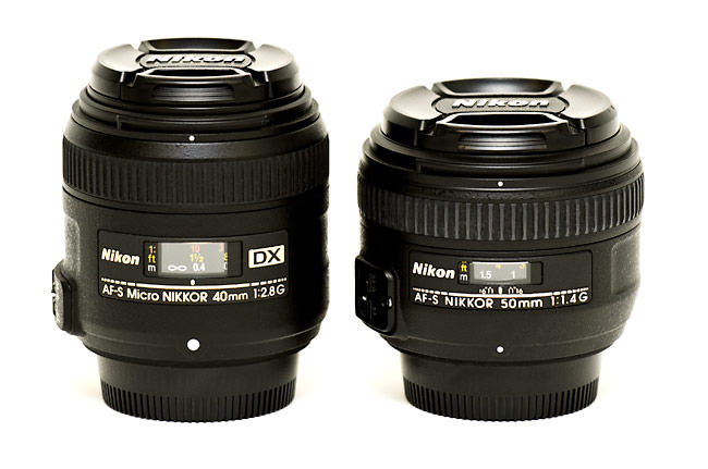 Nikon 40mm f/2.8G vs Nikon 50mm f/1.4G