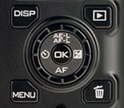 Nikon V1 Rear Bottom Buttons