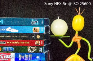 Sony NEX-5n ISO 25600
