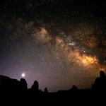 Arches Night Sky by Tom Redd