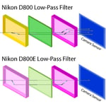 Nikon D800 vs D800E Low-Pass Filter