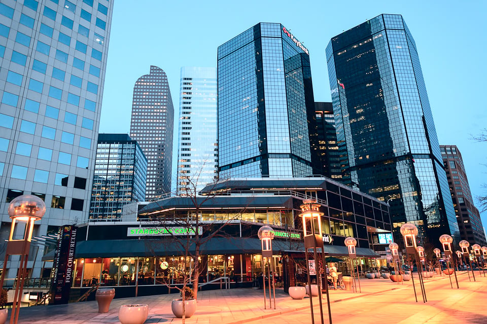 Denver Downtown at dusk