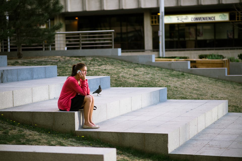 Girl on the phone