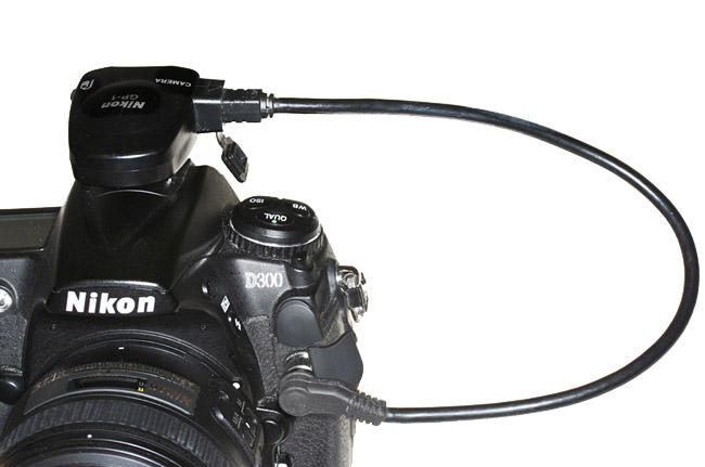 Nikon GP-1 Attached to Nikon D300