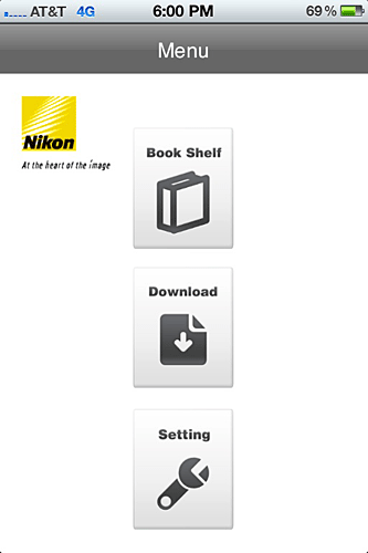 Nikon App Homepage