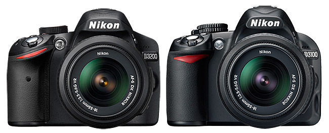 Nikon D3200 vs D3100