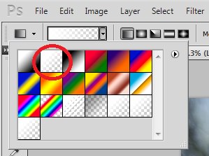 6. Forground to Transperant gradient