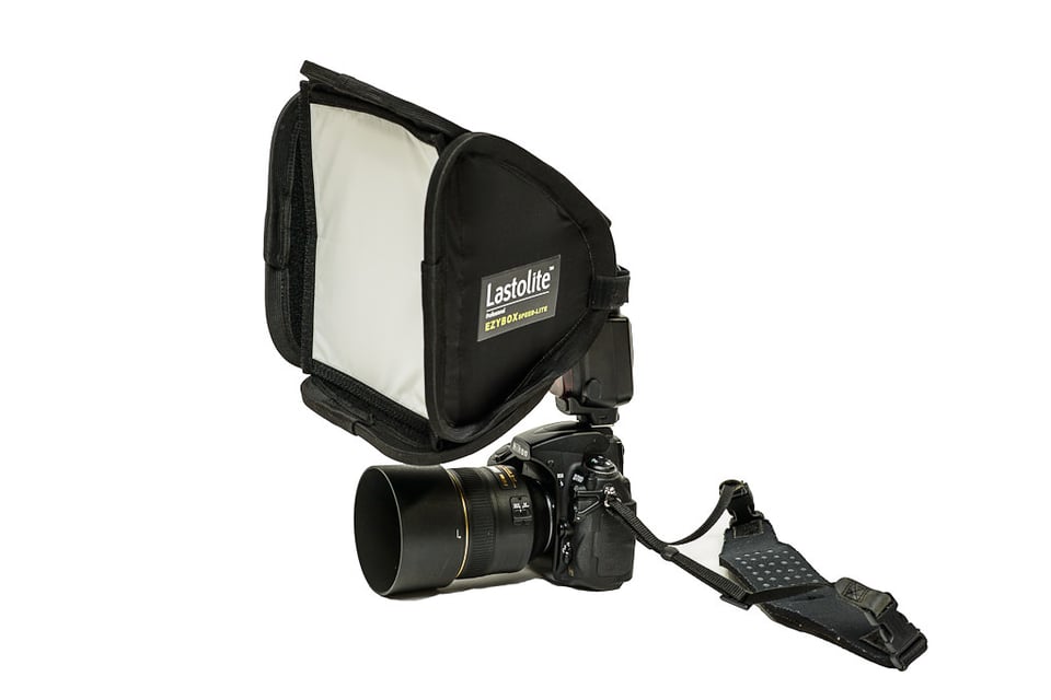 Lastolite EzyBox Speed-Lite on Speedlight