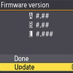 Nikon D4 Menu - Firmware Update