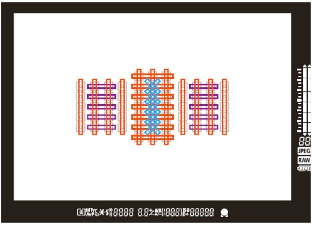 Canon EOS 1D X AF Layout