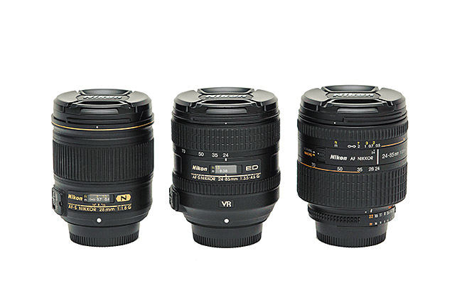 Nikon 28mm vs Nikon 24-85mm VR vs Nikon 24-85mm f/2.8D