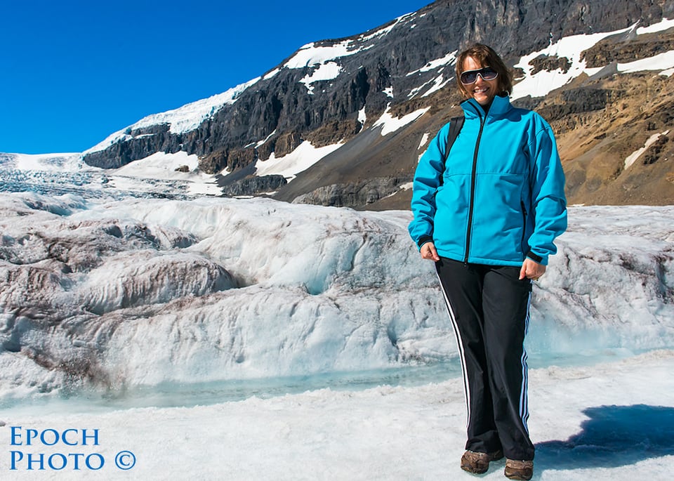 Tanya-on-Athabasca-Glacier