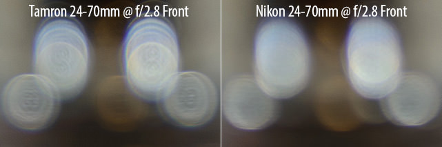 Tamron 24-70mm vs Nikon 24-70mm Bokeh Comparison Front