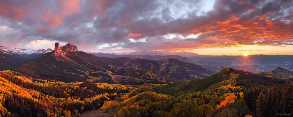 Cimarron Sunset Panorama