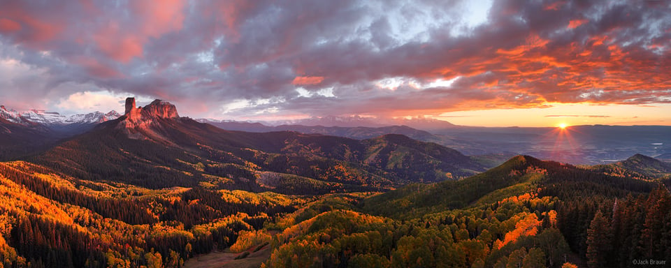 Cimarron Sunset Panorama