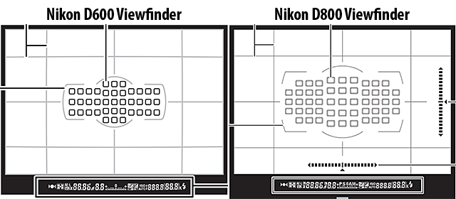 Nikon D600 vs D800 Viewfinder Nikon D600 vs D800 Viewfinder