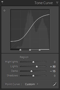 Tone Curve Adjustment