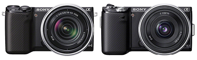 Sony NEX-5R vs NEX-5N Front