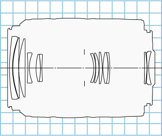 Canon EF 55-200mm f/4.5-5.6 II USM Diagram