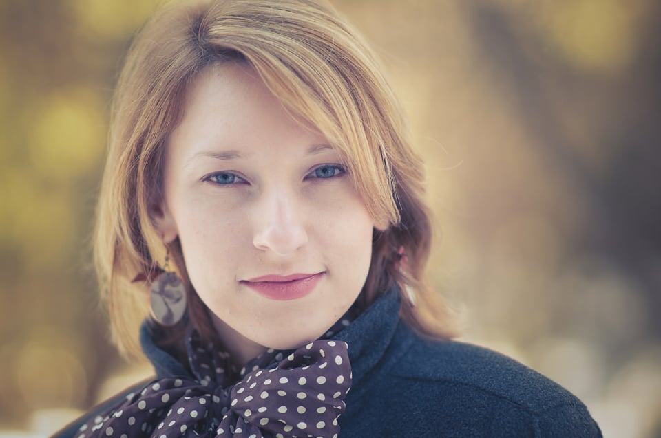 Winter Portrait in Warm Sunlight