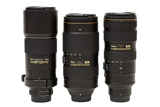 Nikon 300mm f/4D vs Nikon 80-400mm vs Nikon 70-200mm