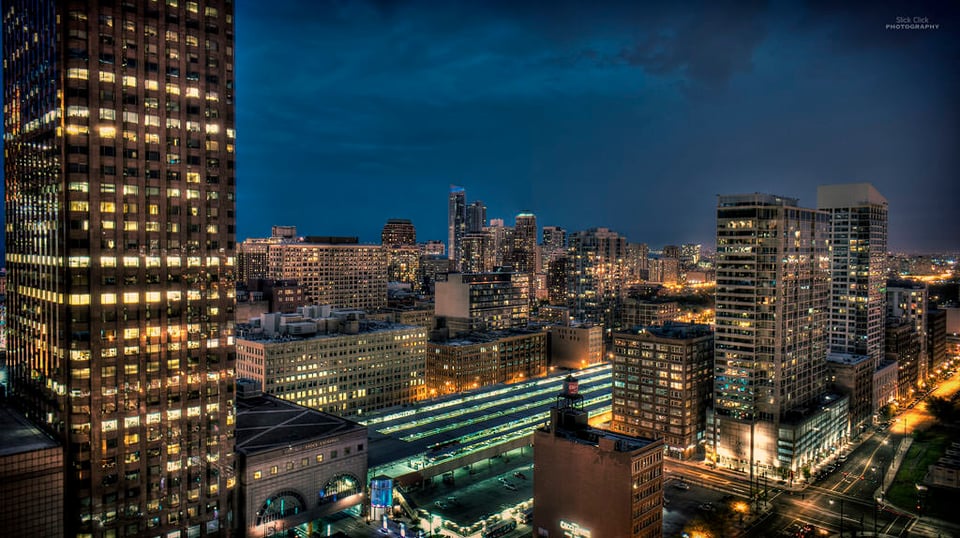 SE view of Chicago downtown from my condo