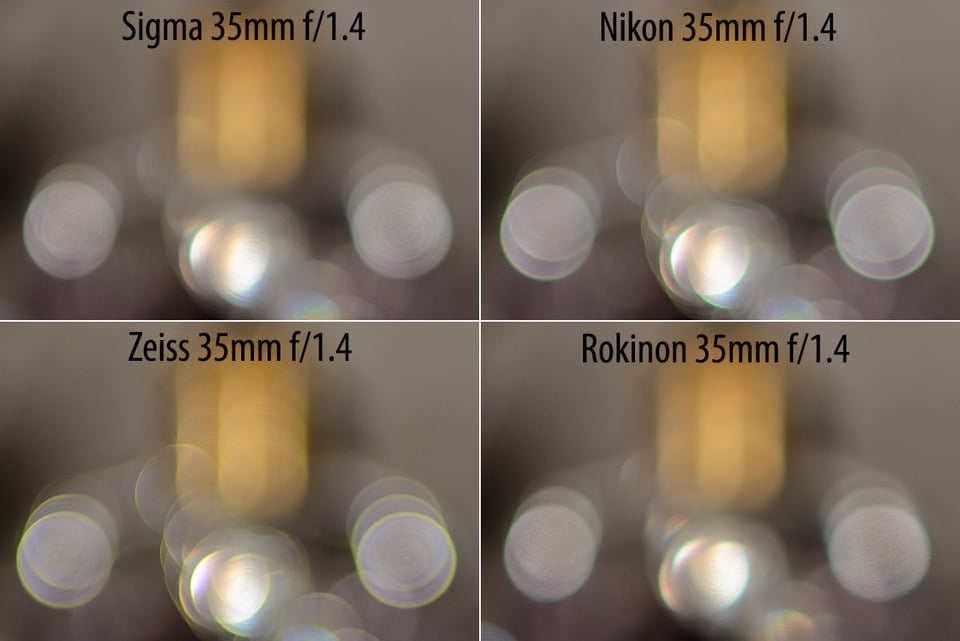 Sigma 35mm f/1.4 Bokeh Comparison