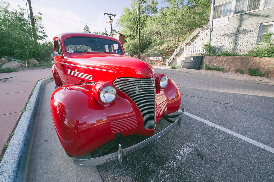 Red Car Perspective Distortion