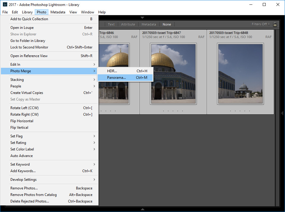 Lightroom Launch Photo Merge