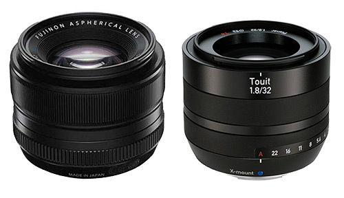 Fuji XF 35mm f/1.4 vs Zeiss Touit 32mm f/1.8