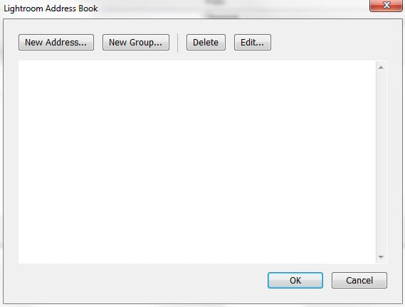 Lightroom Address Book