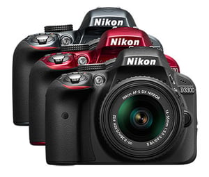 Nikon D3300 in 3 colors